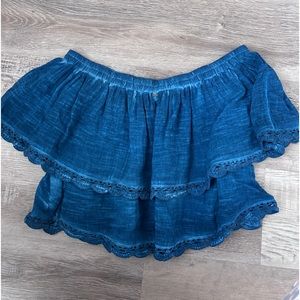 O’Neill off shoulder ruffled blouse